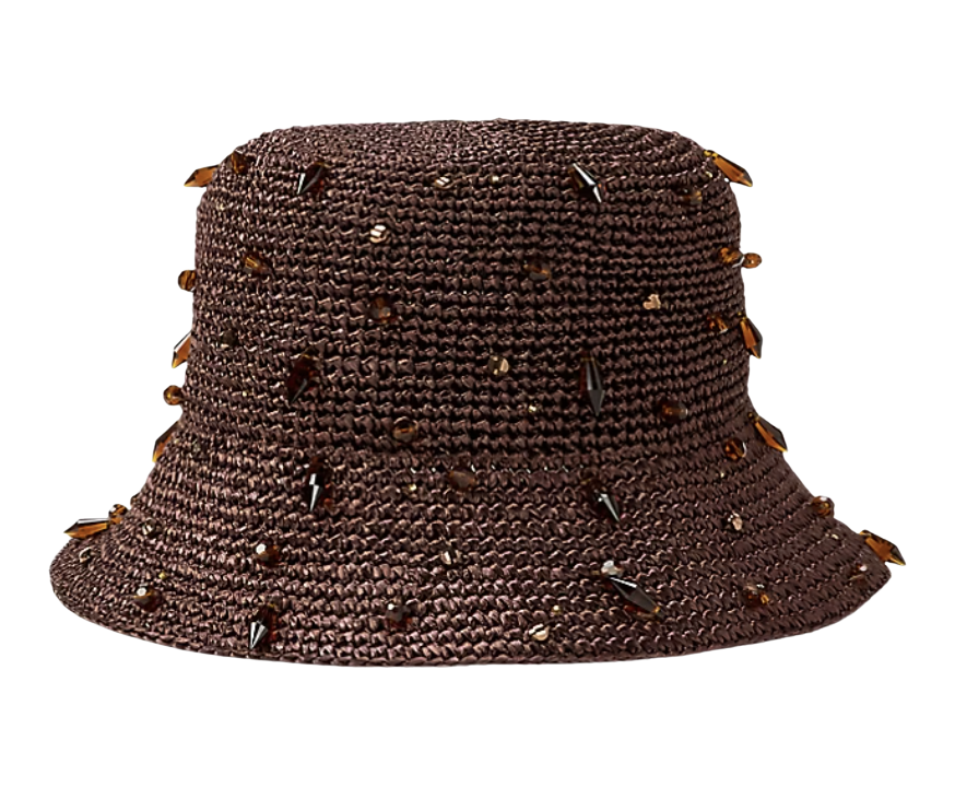 Beaded Crochet Cloche Hat