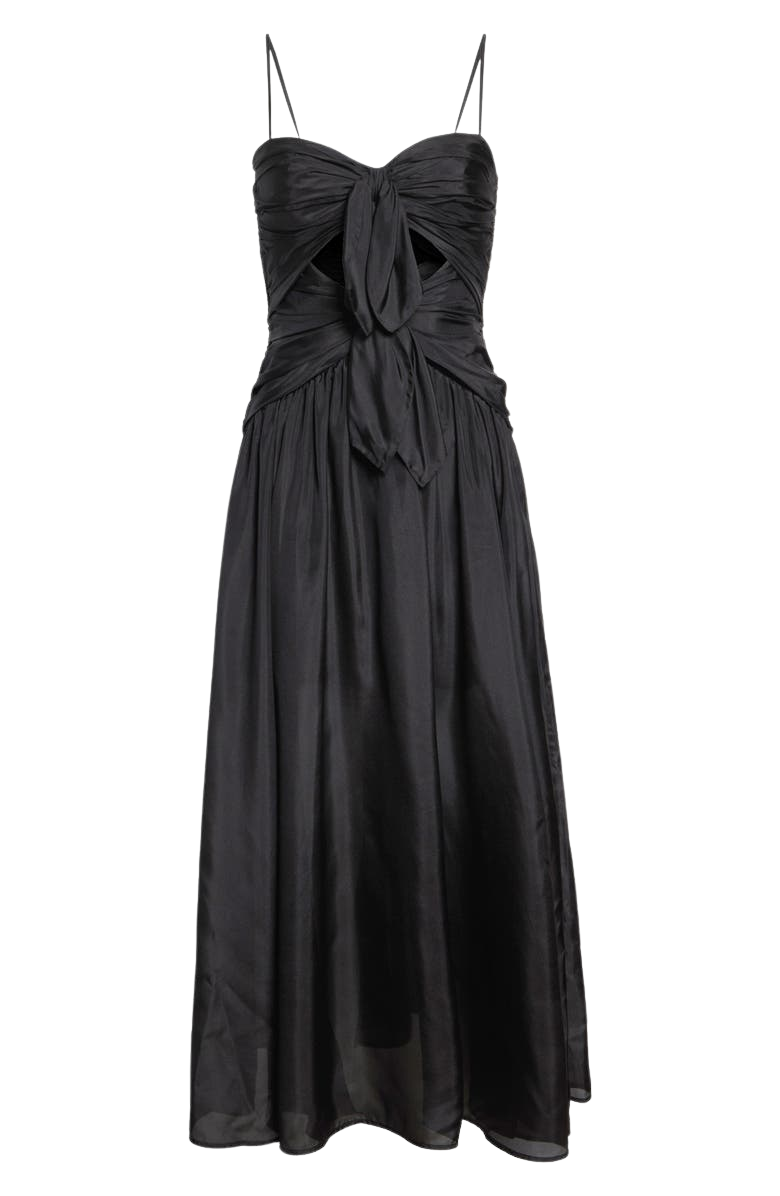 Aster Scarf Silk Midi Dress