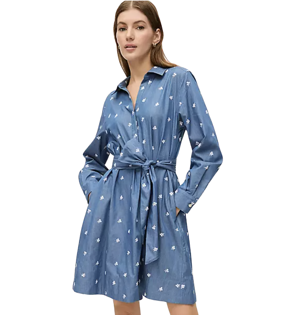 Weekend Embroidered Belted Dress