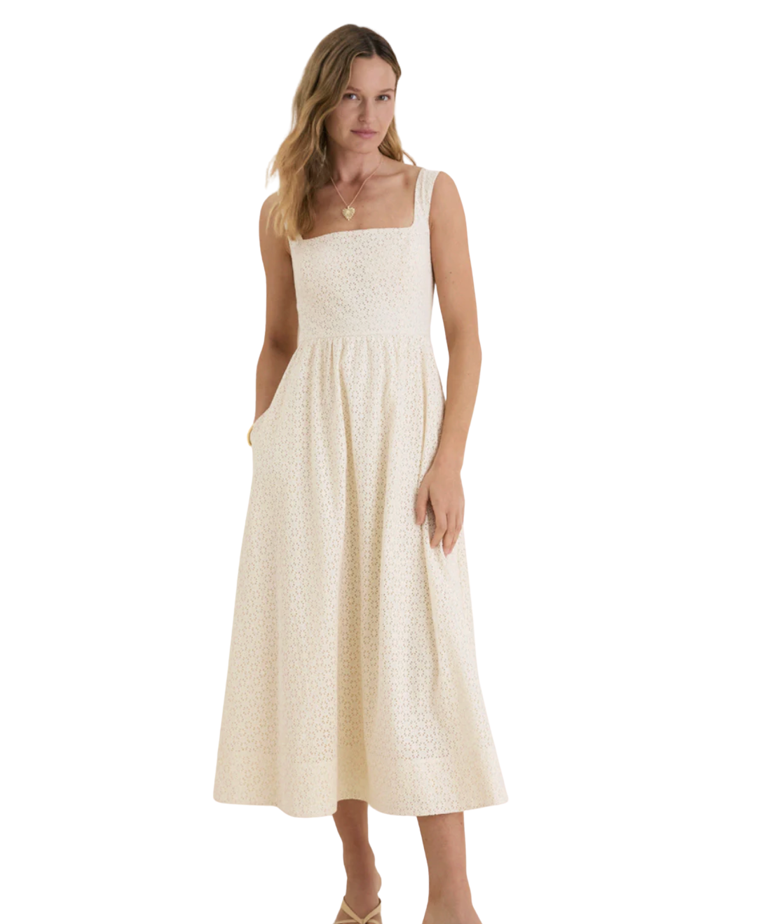 Porcelain Eyelet Esme Dress