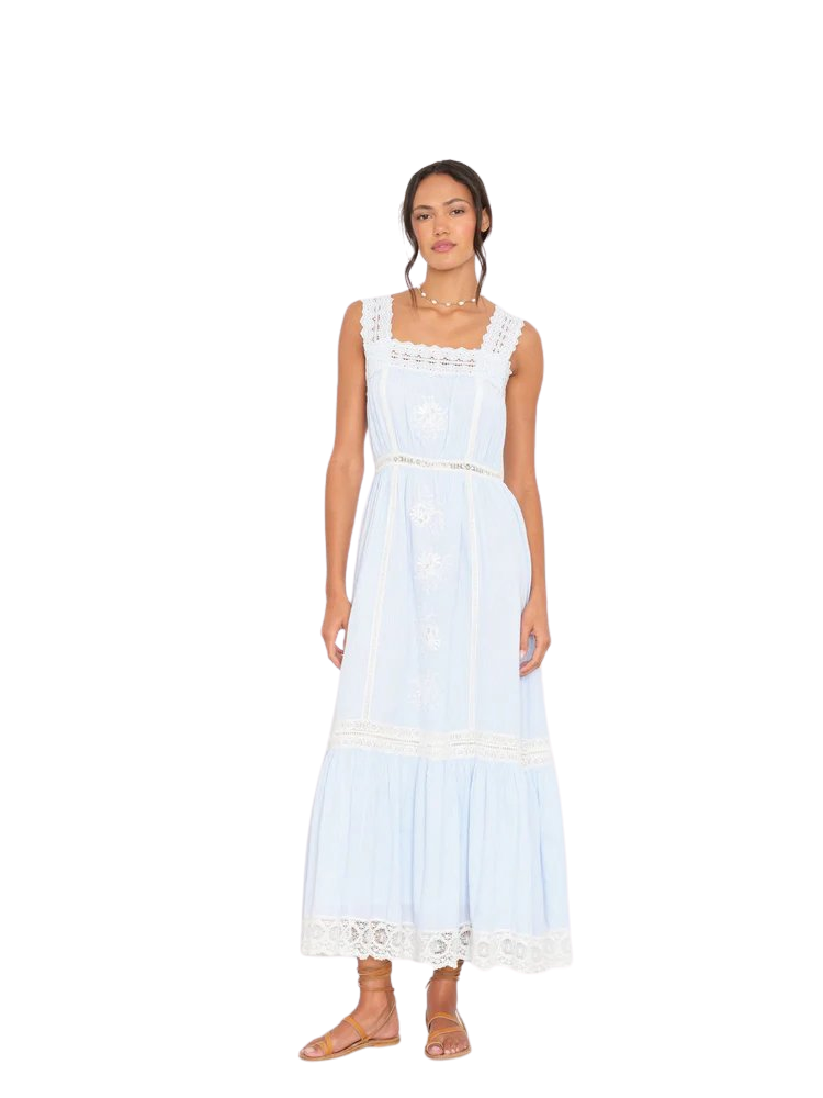 Blue White Stripe Anita Dress - STACIE FLINNER - Stacie Flinner