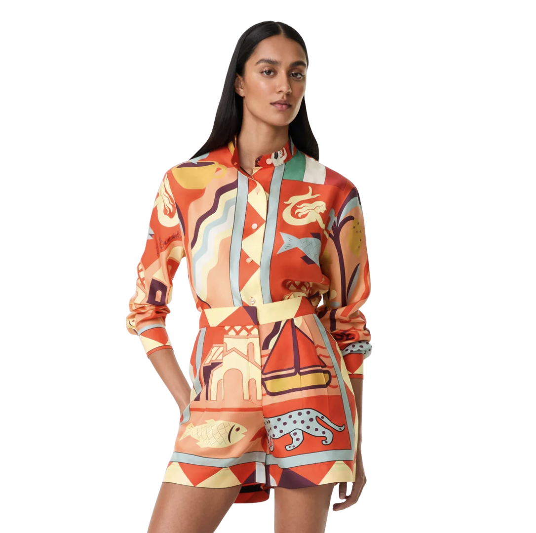 Tamu Shorts in Louis Barthélemy Print