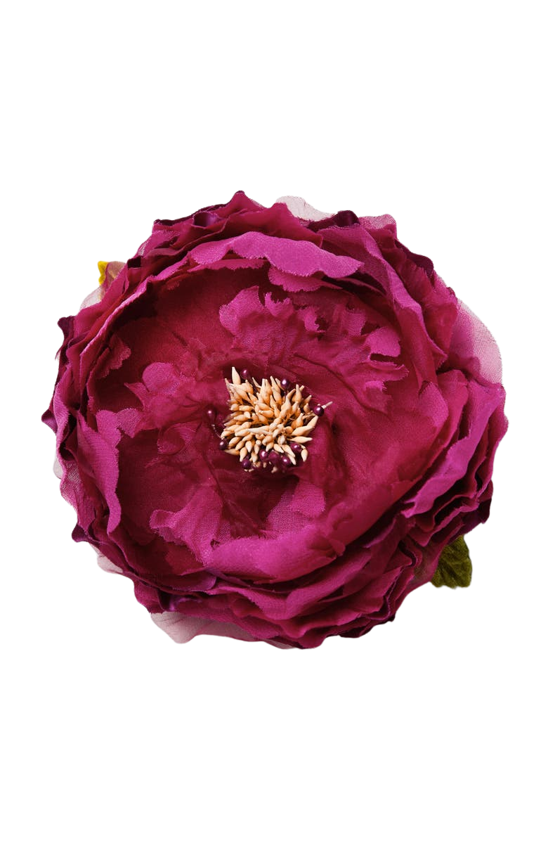 The Magenta Peony Floral Brooch
