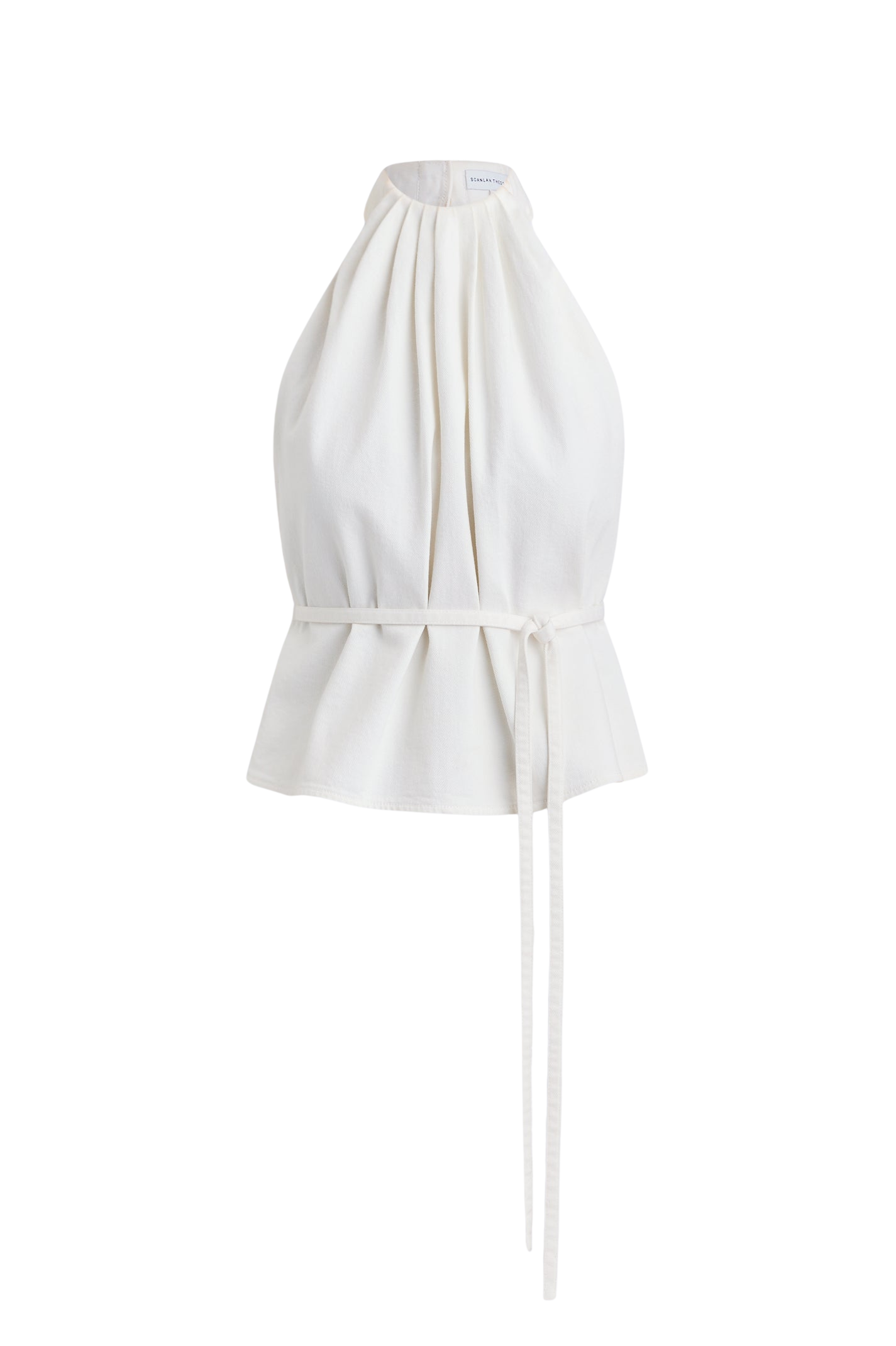 Denim Gather Neck Top