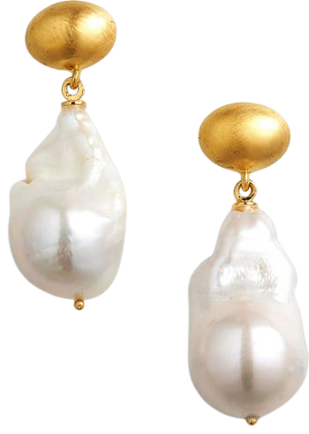 Florence Baroque Pearl Drop Earrings