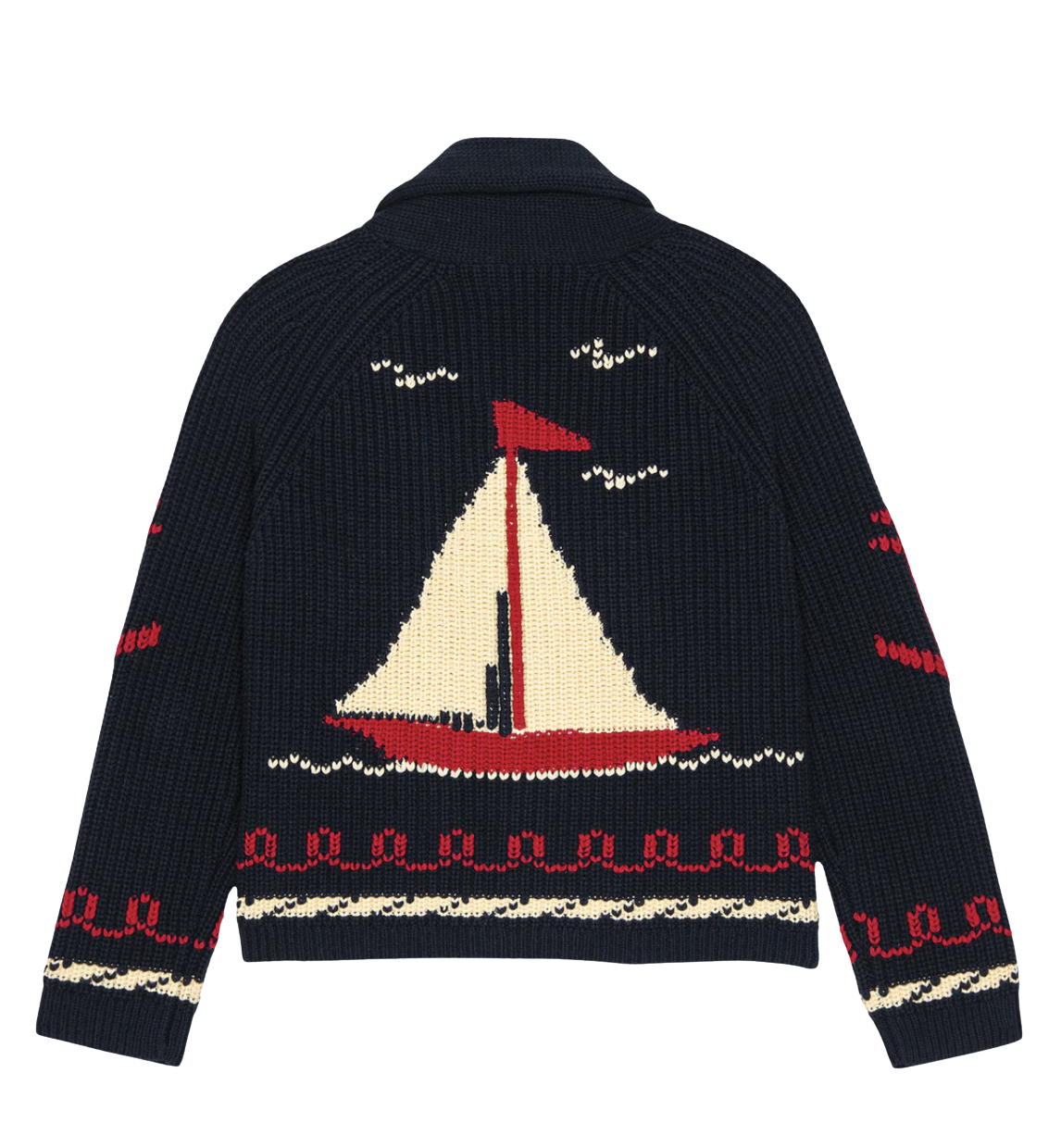 The Sailboat Lodge Cardigan.