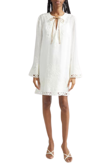 Indra Embroidered Tunic Dress