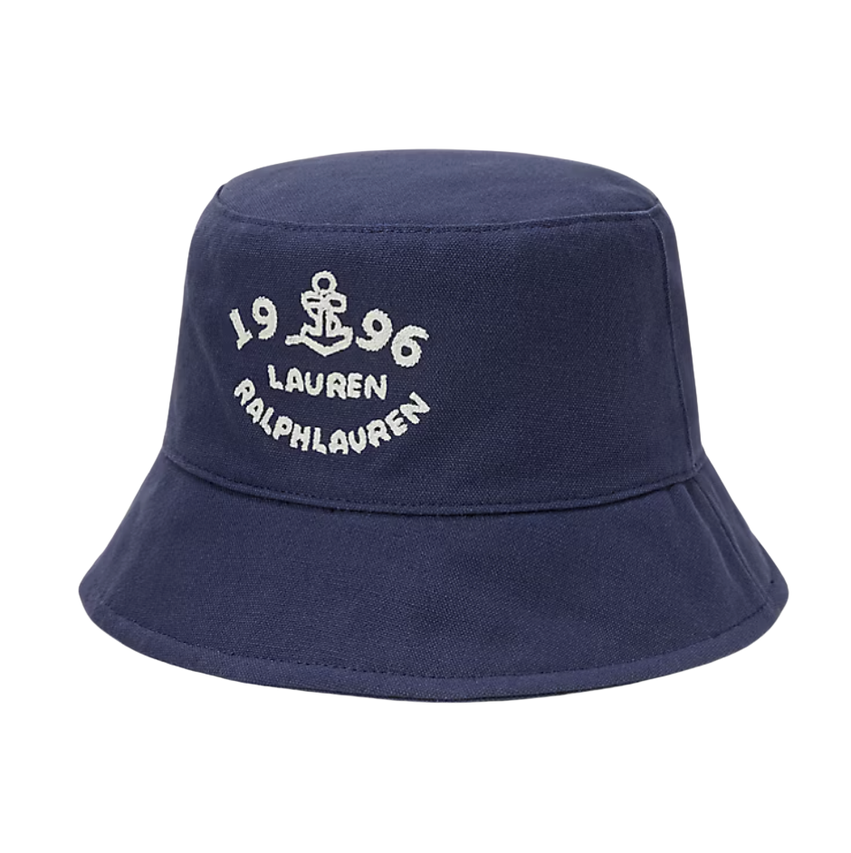 Embroidered-Logo Cotton Bucket Hat