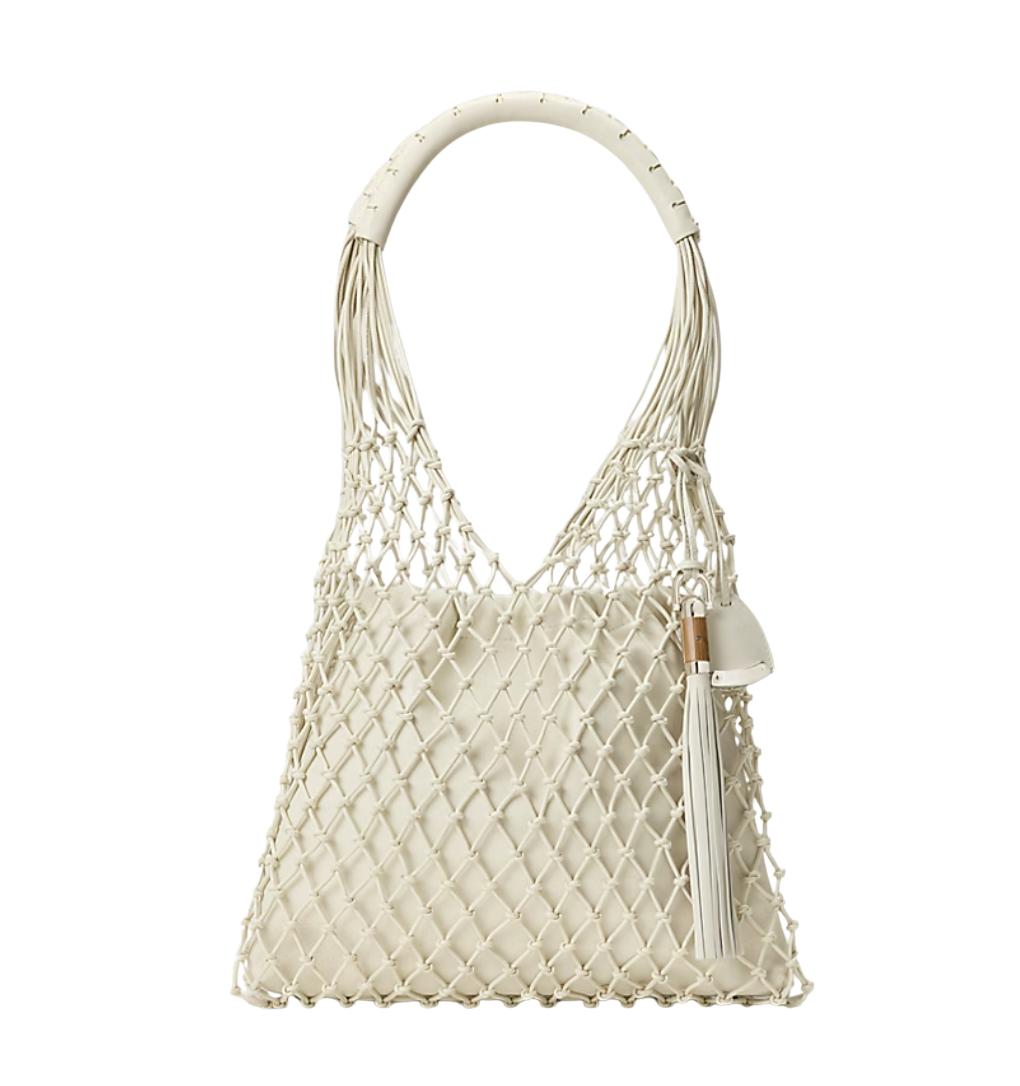 Macramé Tote in Calfskin