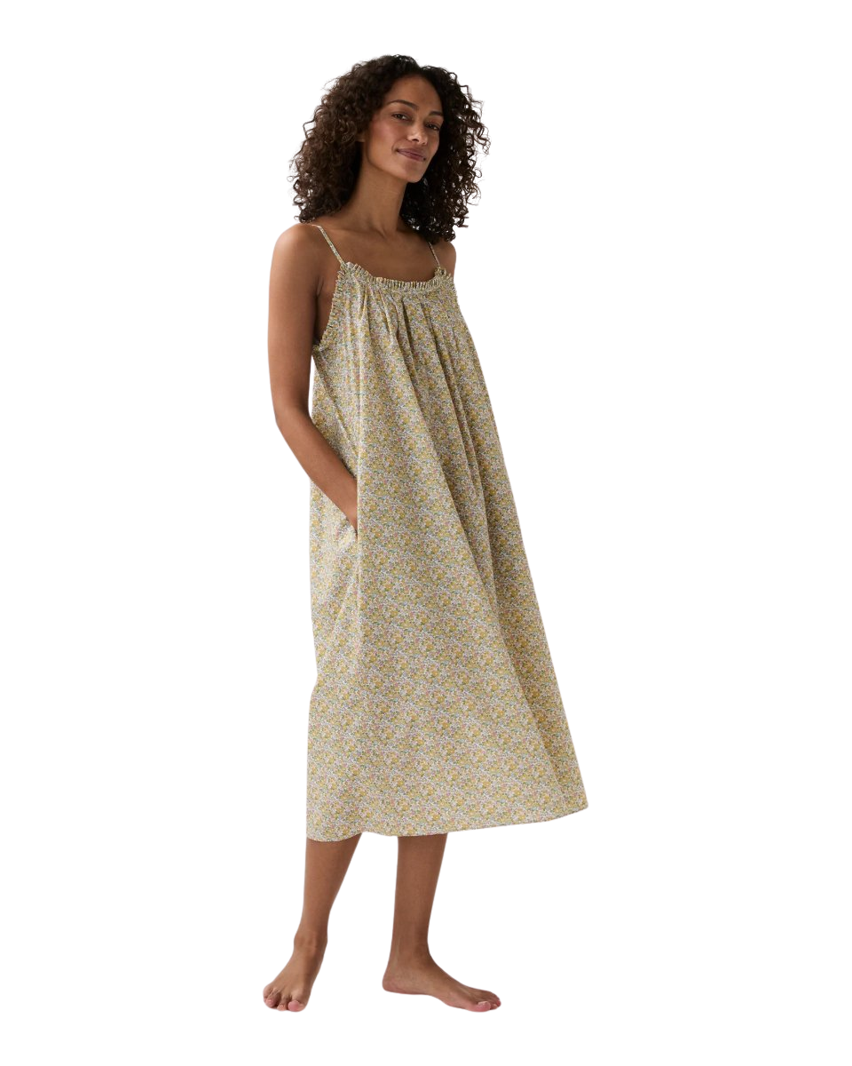 Lena Slip in Yellow/Multi Betsy Ann Liberty Fabric