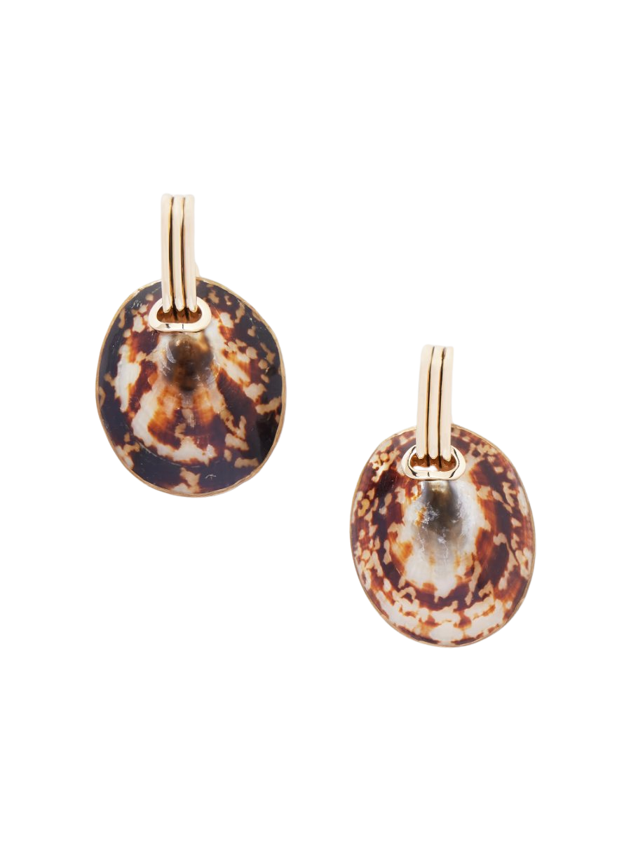 Shell drop earrings