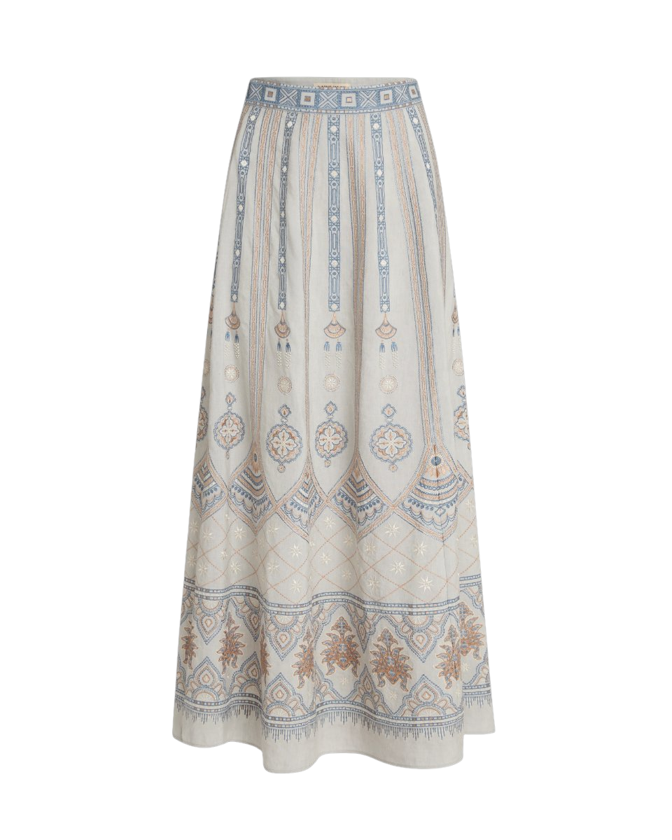 Camille Skirt with Meridiana Embroidery