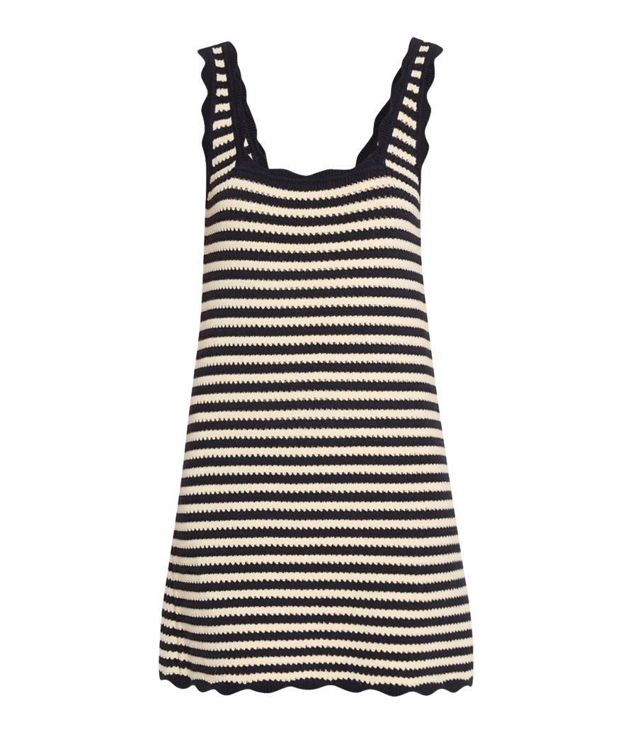 Ciao Lucia Domeka Stripe Crochet-Knit Mini Dress - STACIE FLINNER - Stacie  Flinner