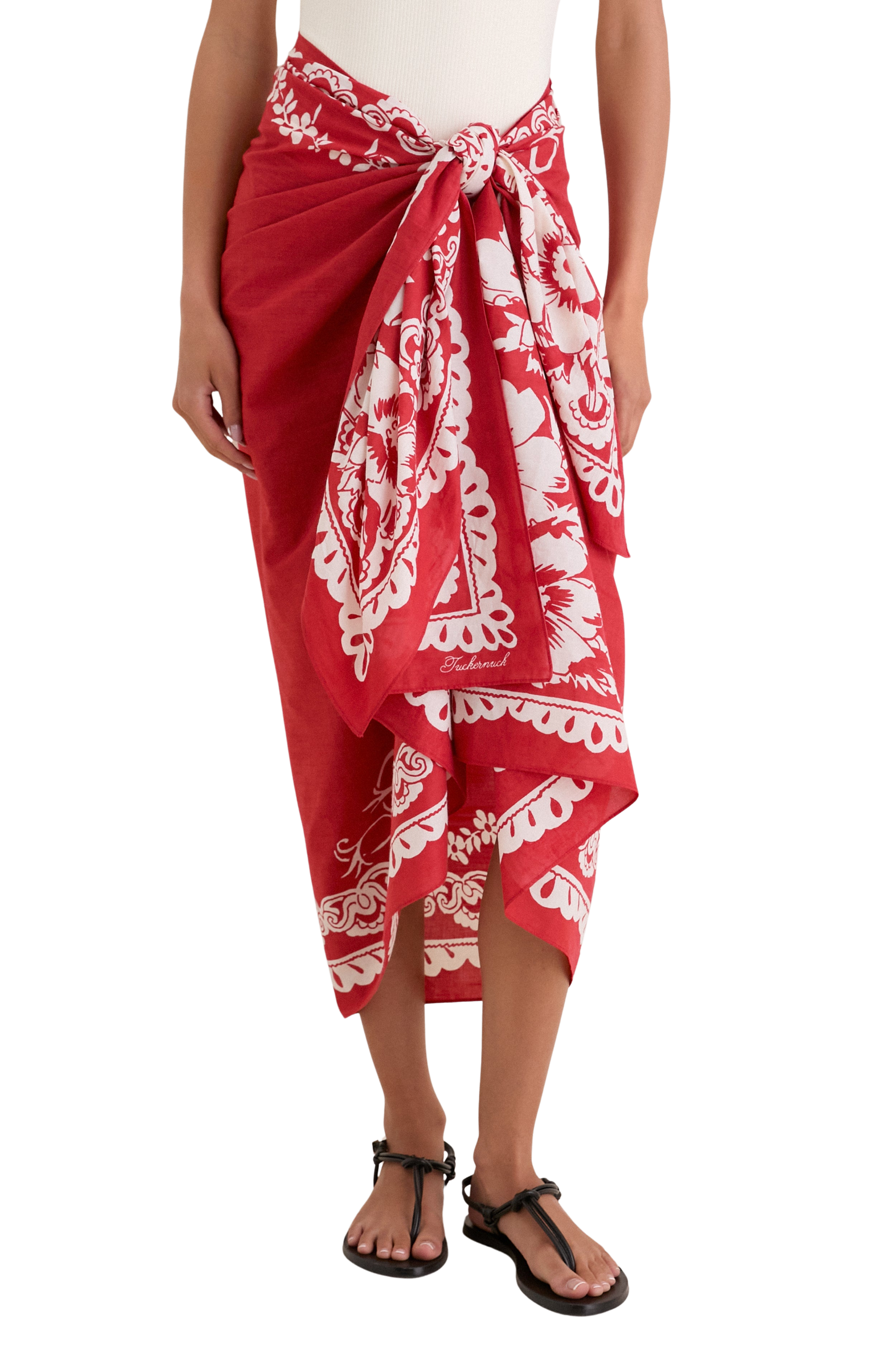 Cherry Poolside Punch Cotton Pareo