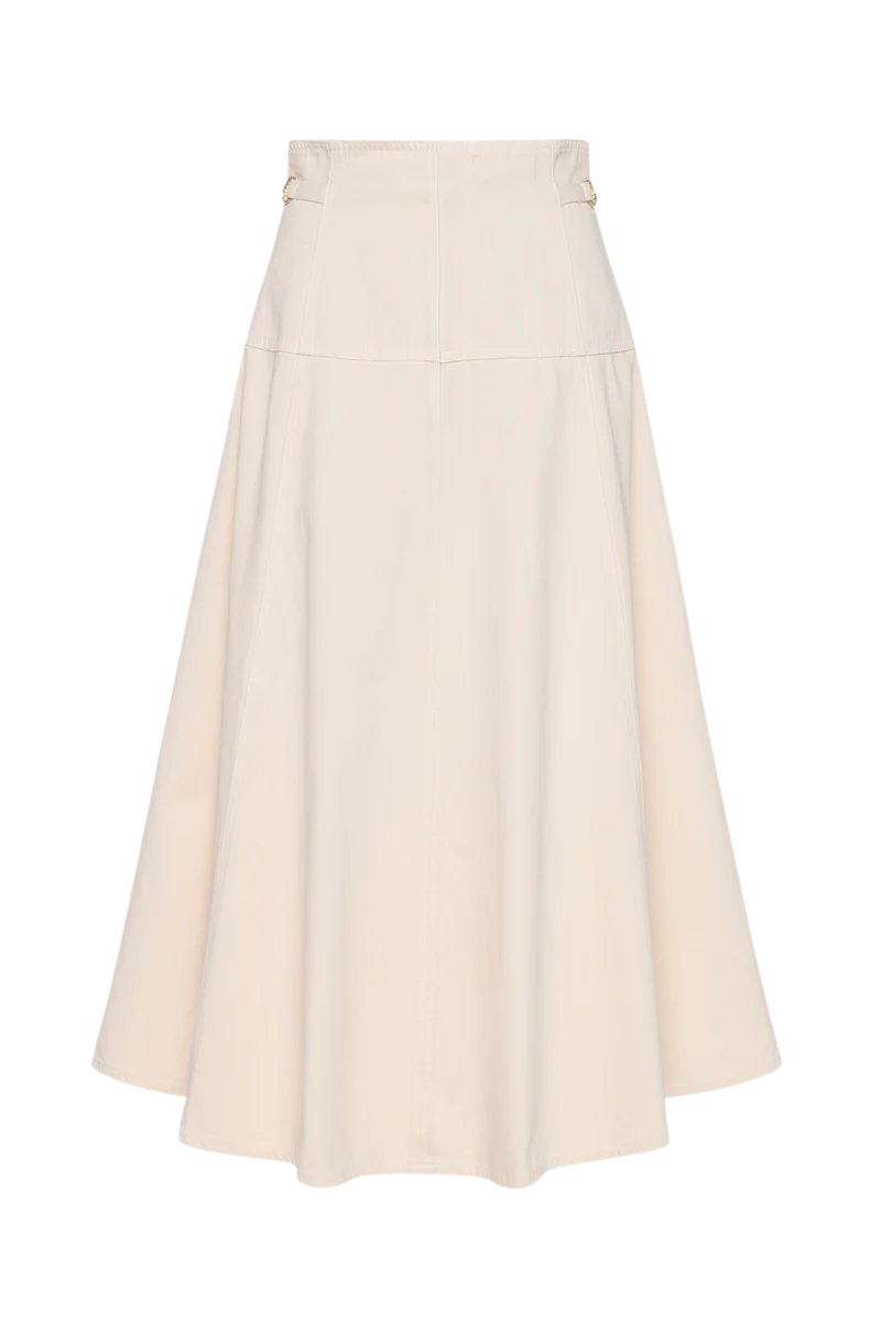 The Brigette Denim Midi Skirt