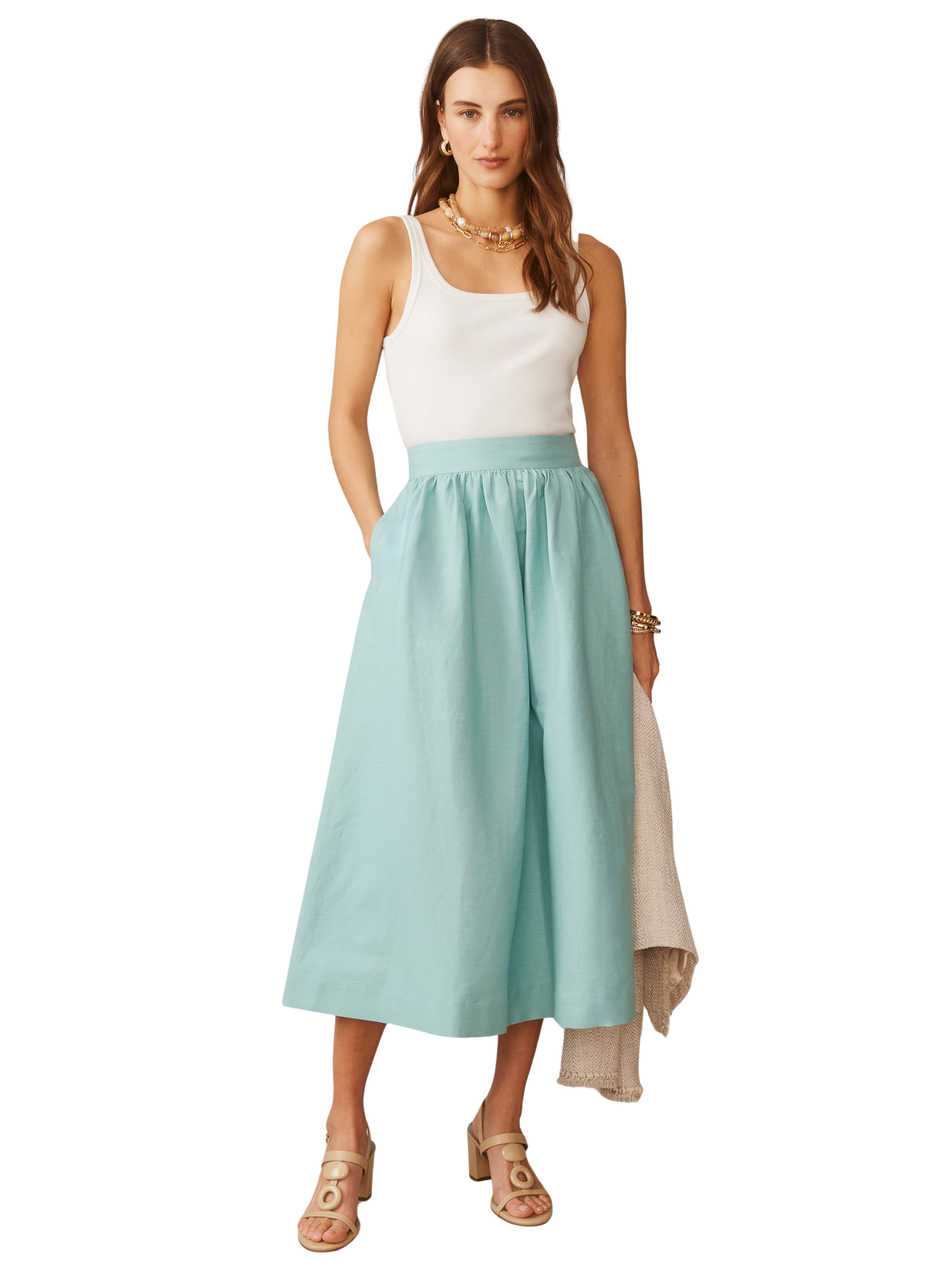 Winnie Linen Blend Skirt