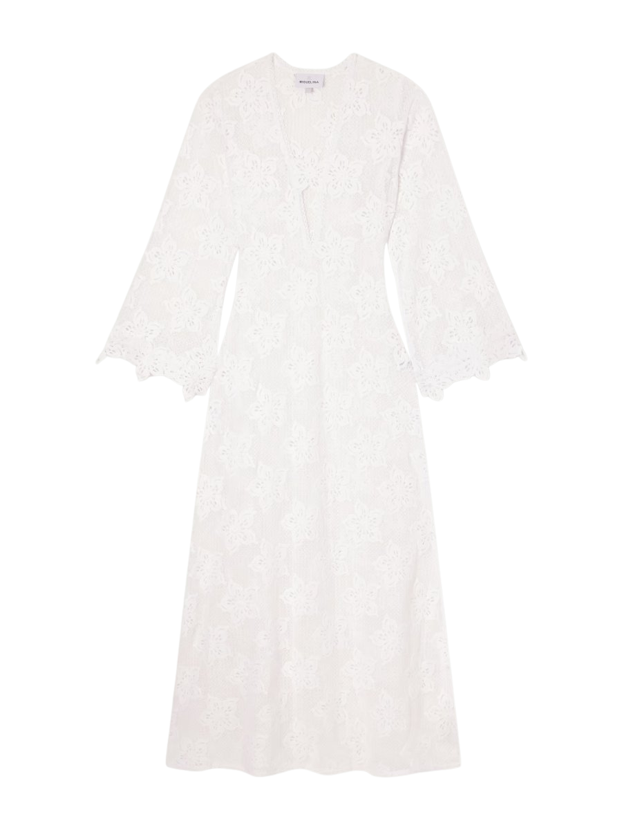 Jane embroidered cotton coverup