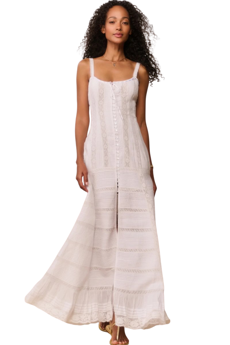 Calyx Cotton Victorian Maxi Dress