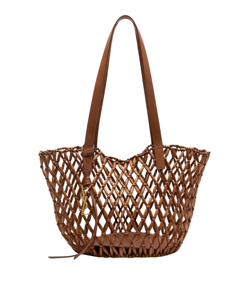 Saint Laurent Panier Small wooden basket bag