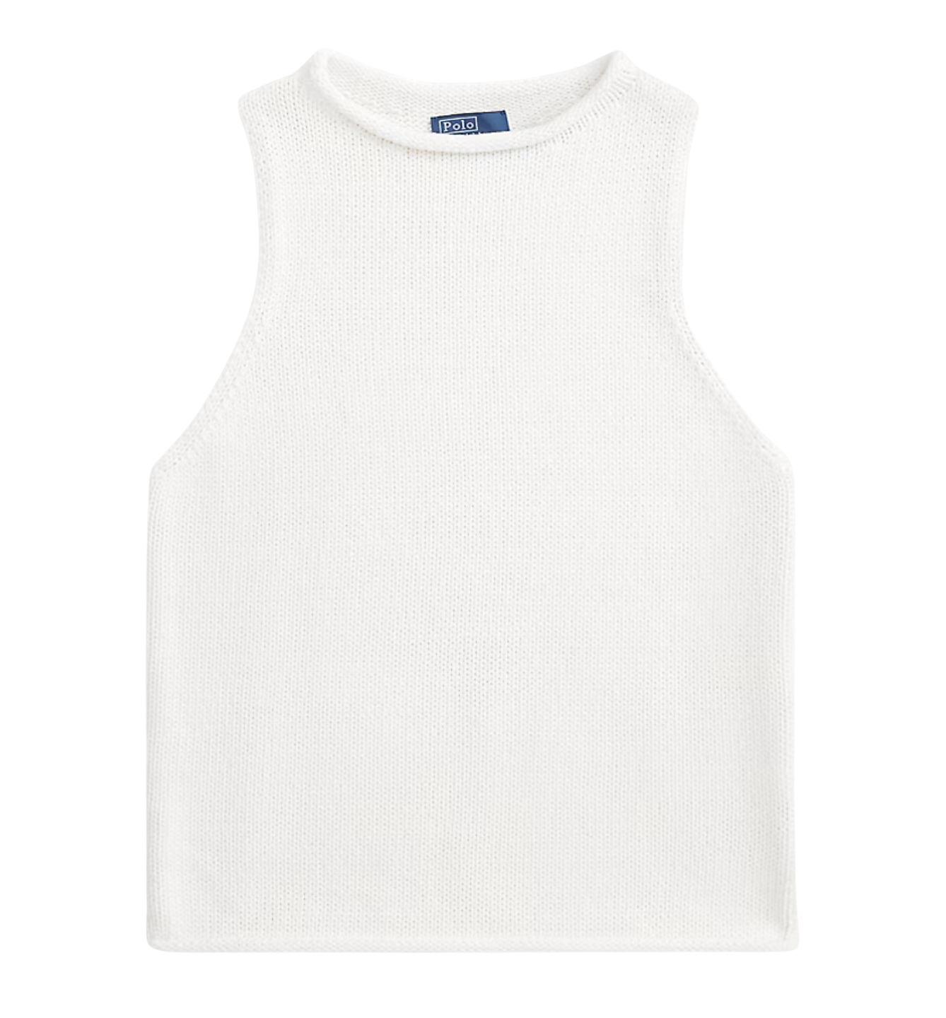 Linen-Blend Sleeveless Sweater Tank