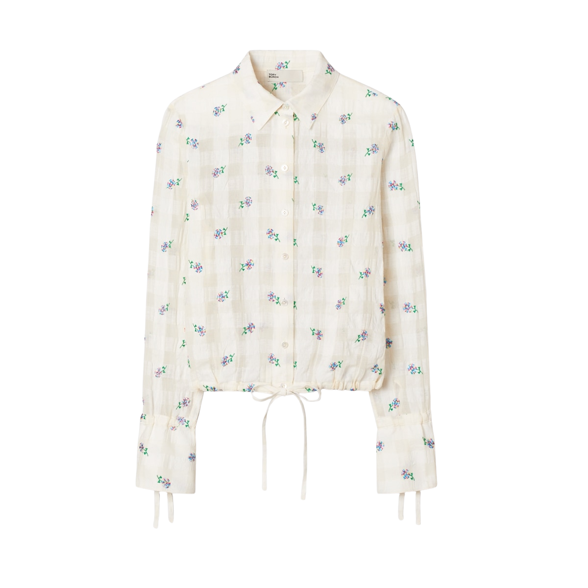EMBROIDERED LINEN BLOUSE