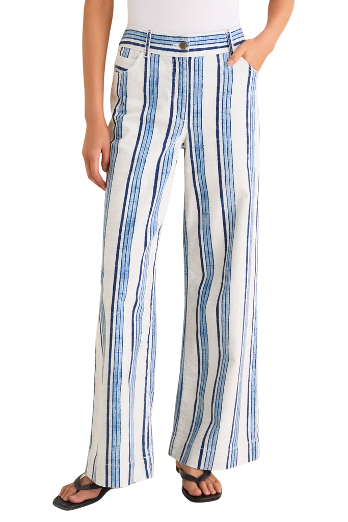 Blue Stripe Pascal Pant
