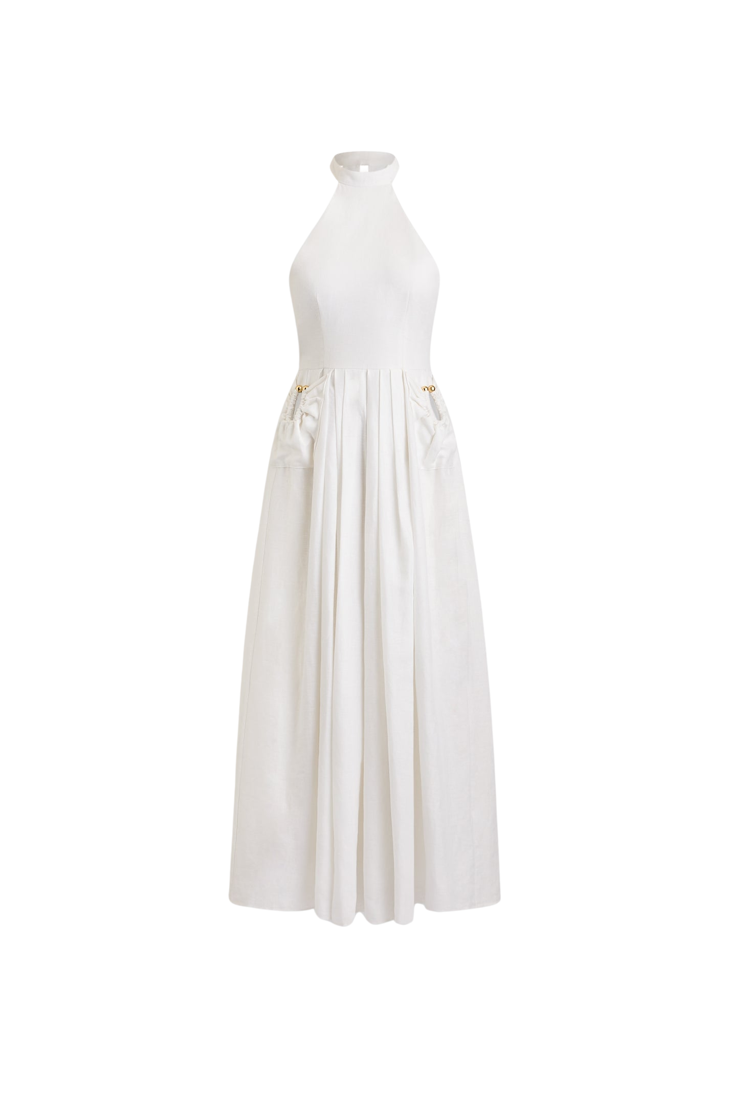 Final Sale Linen Turban Pocket Dress