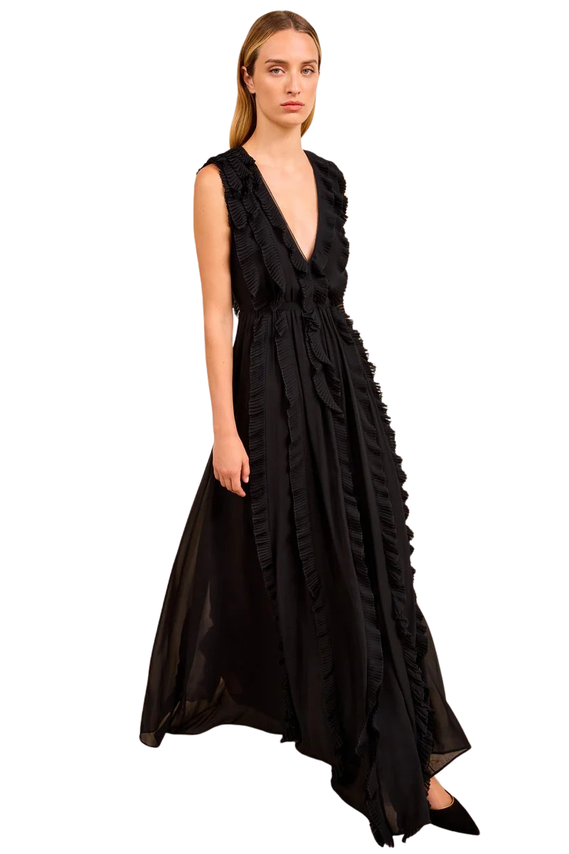 Aida Cascading Ruffle Gown