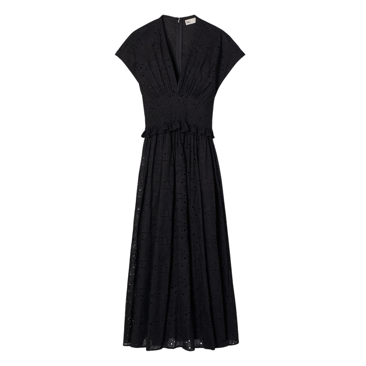 EYELET COTTON DRESS