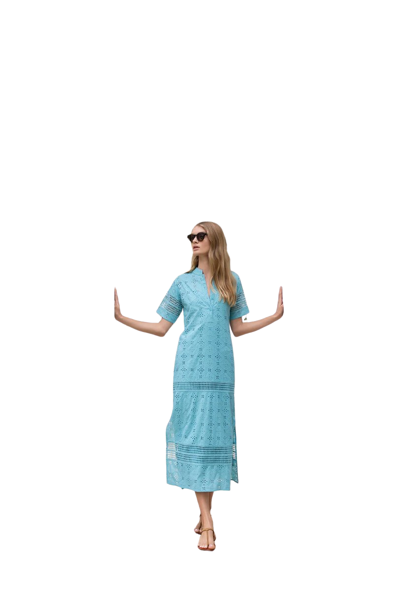 Short Sleeve Majorelle Eyelet