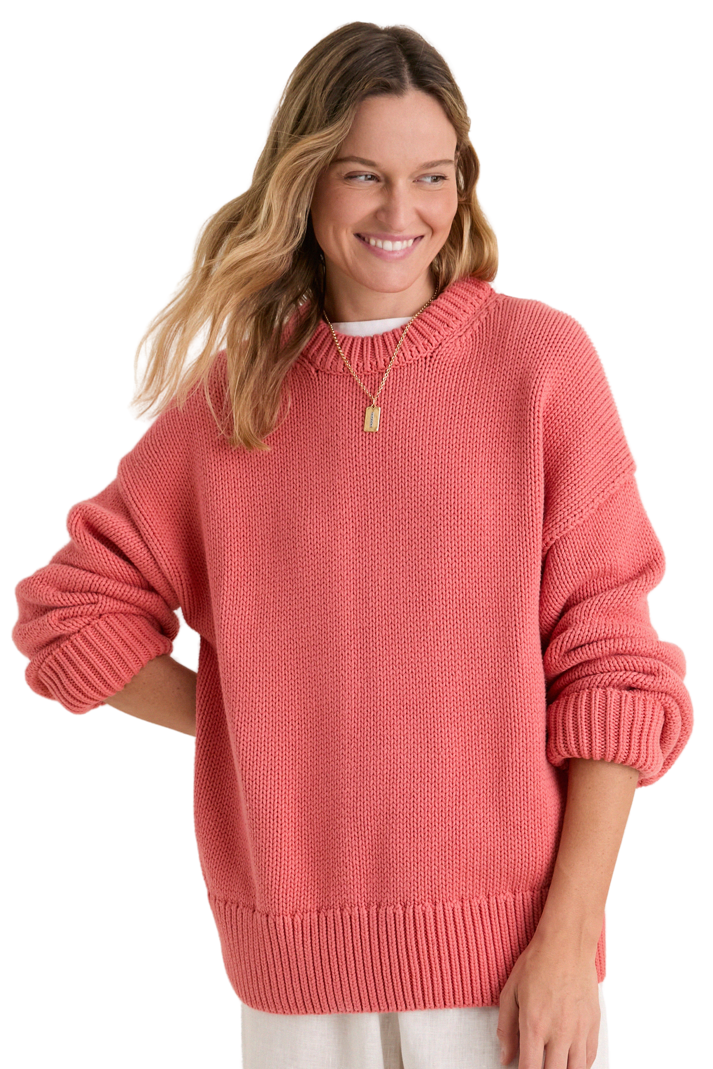 Nantucket Reds Cotton Genevieve Sweater
