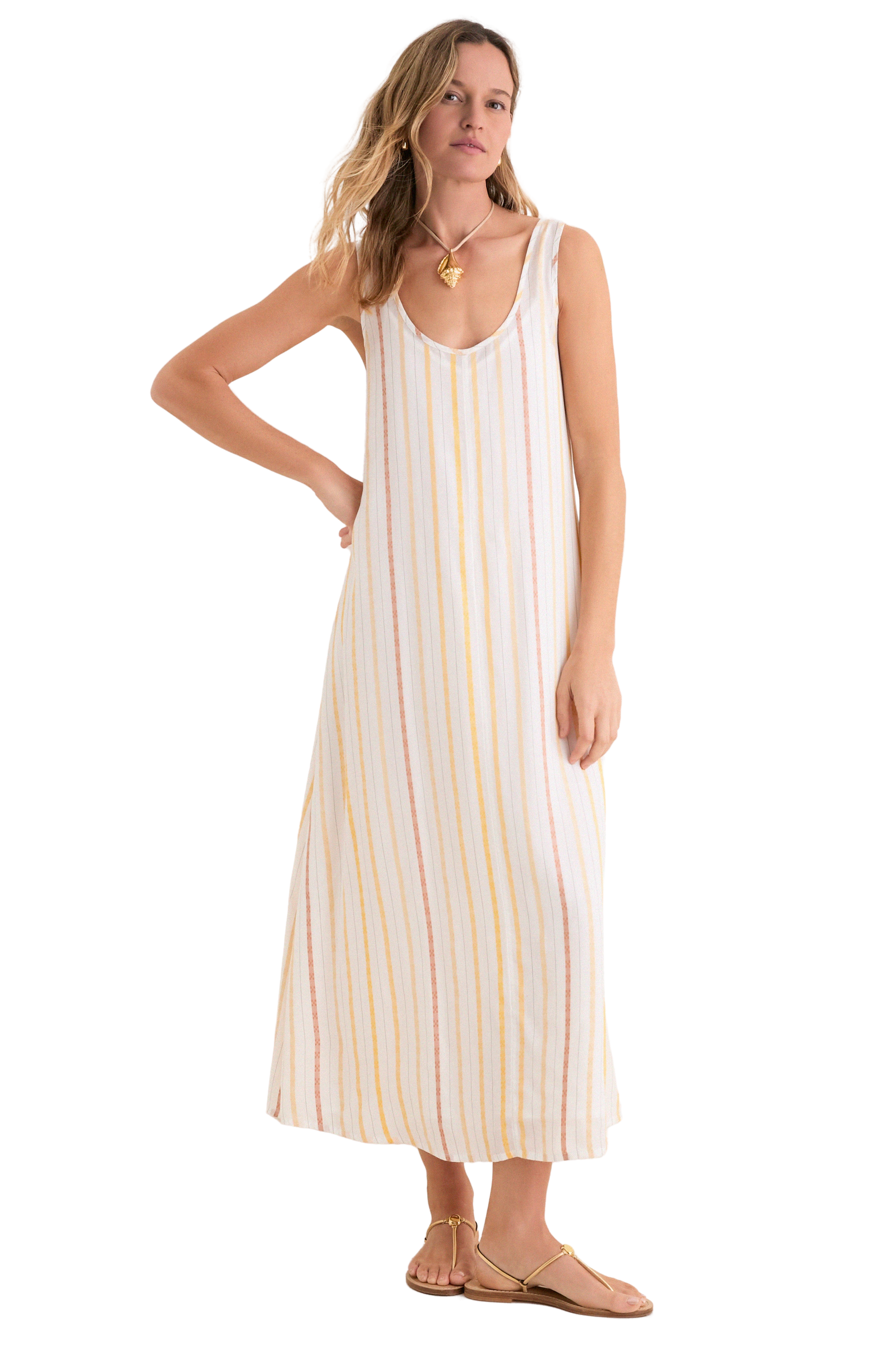 Sunset Stripe Hawes Dress