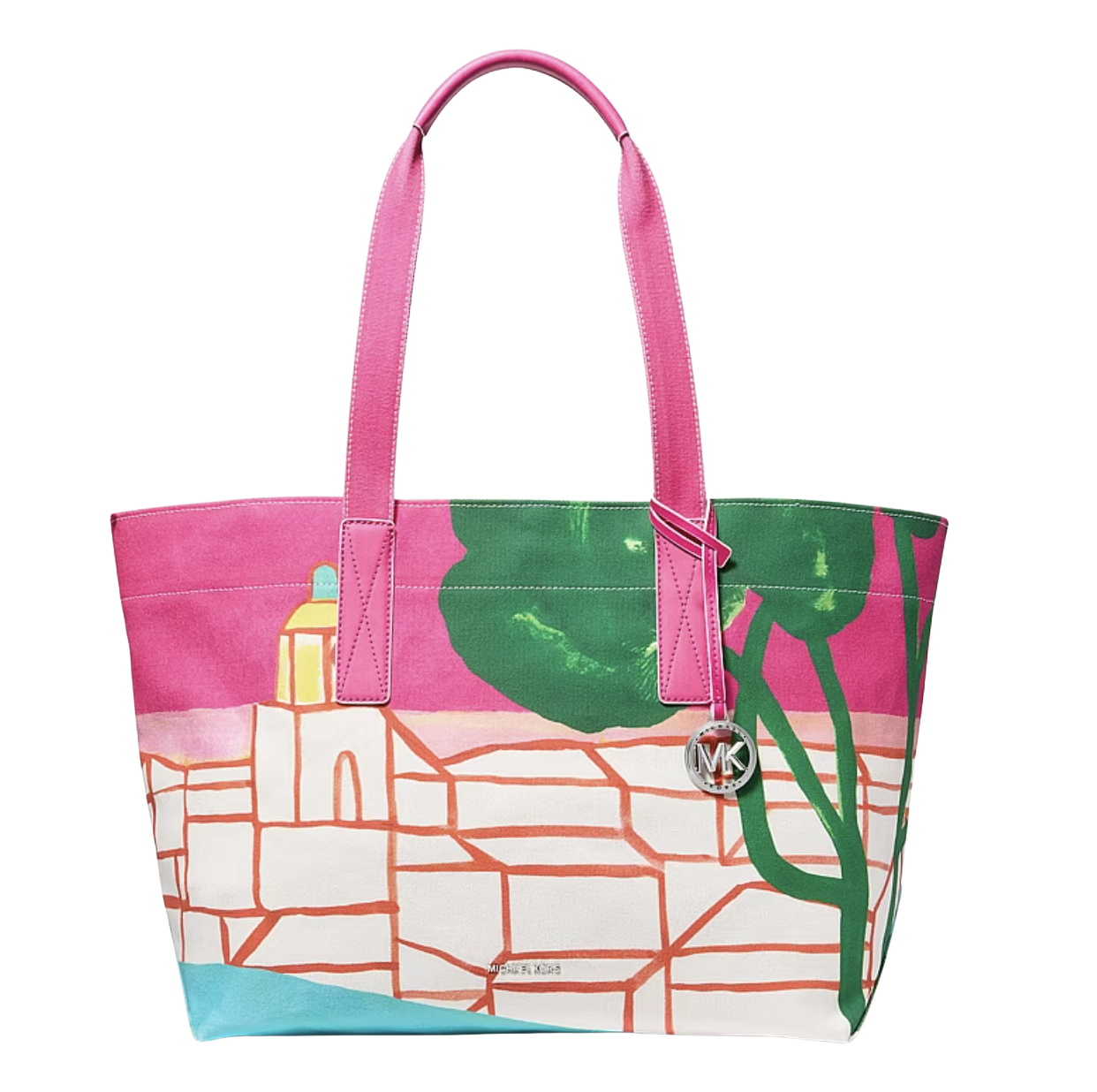Michael Kors X Christina Zimpel Large Cotton Canvas Tote Bag