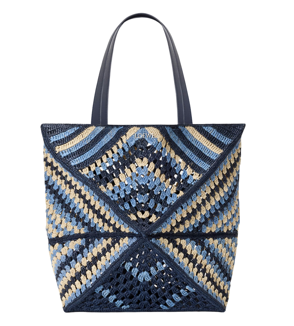 Loewe x Paula’s Ibiza Men's Puzzle Fold XL Raffia Tote Bag
