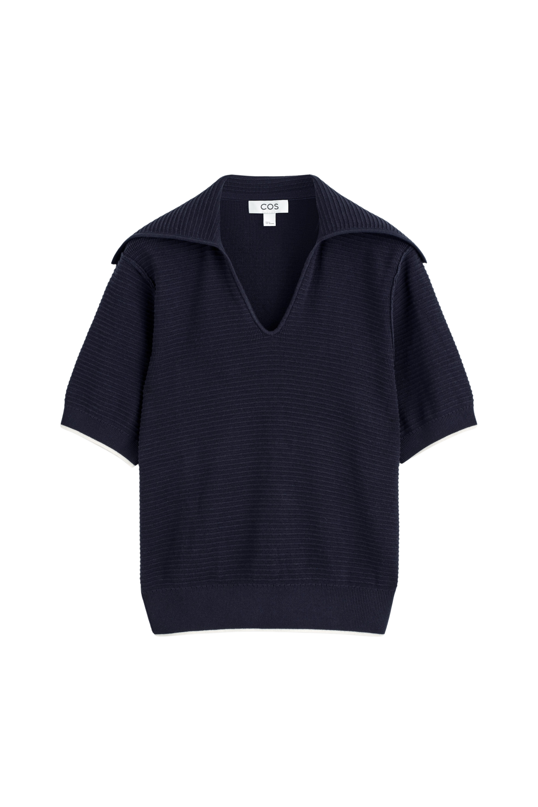 SAILOR-COLLAR KNITTED TOP