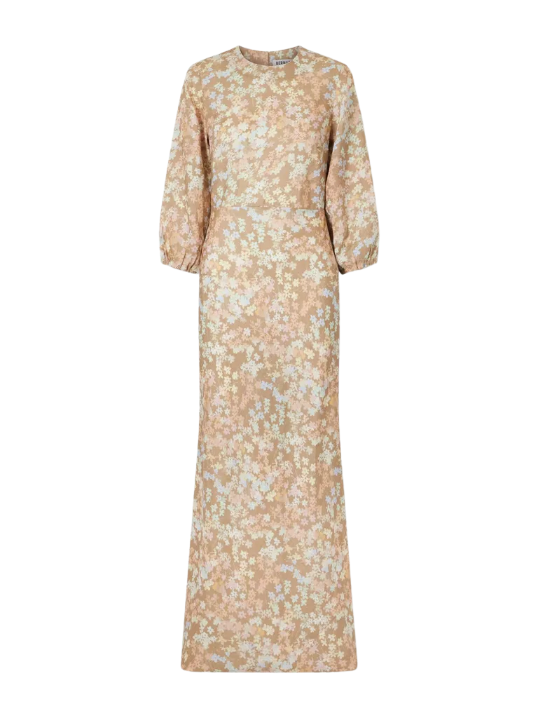 Berna floral-print linen maxi dress