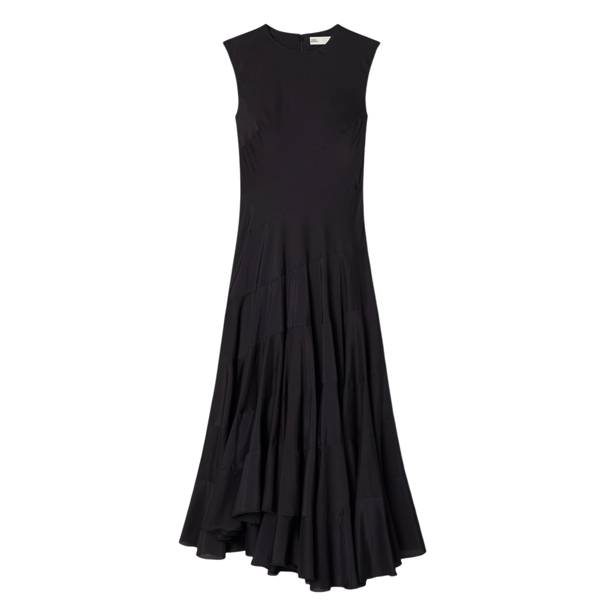 FLARED COTTON SILK DRESS