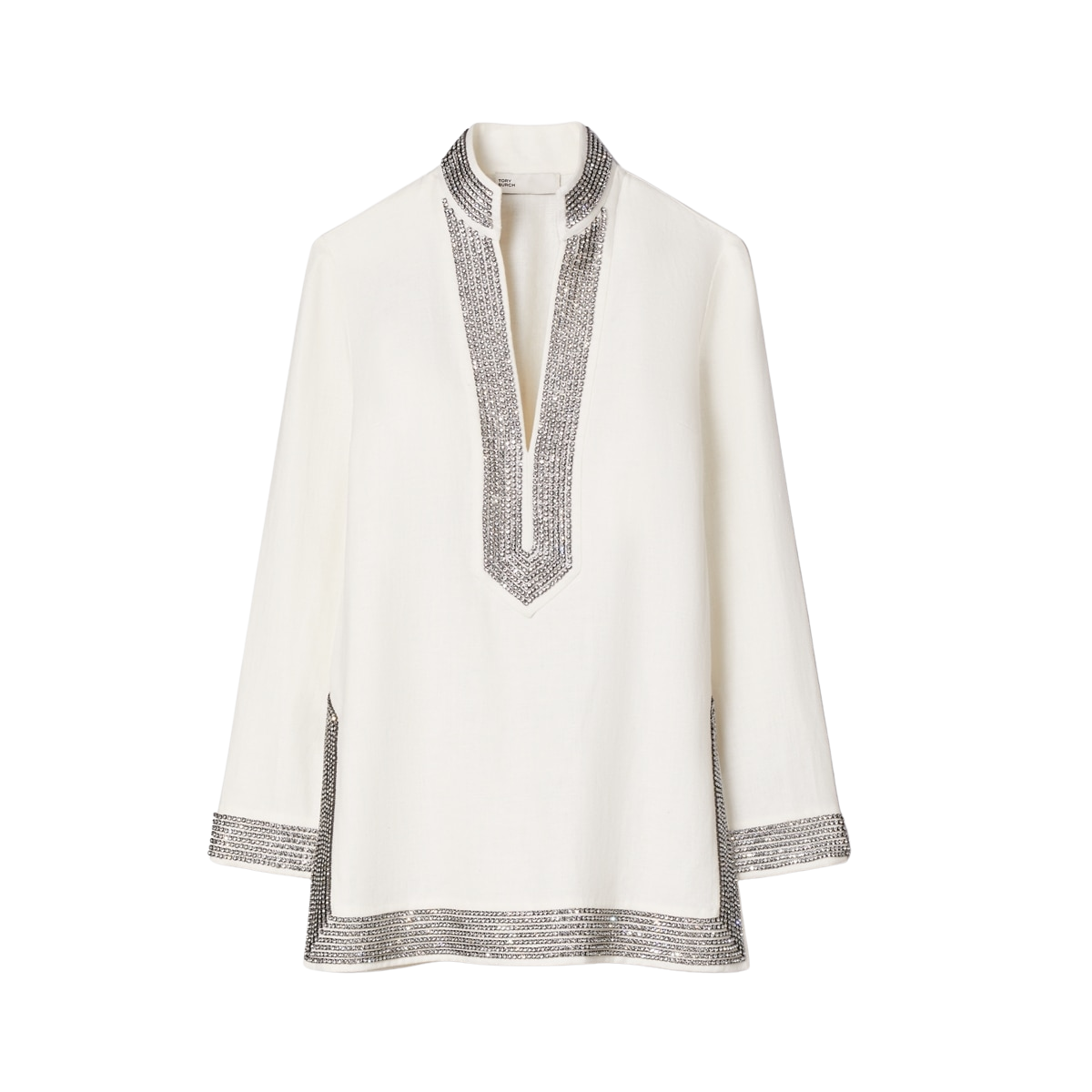 EMBELLISHED LINEN TUNIC