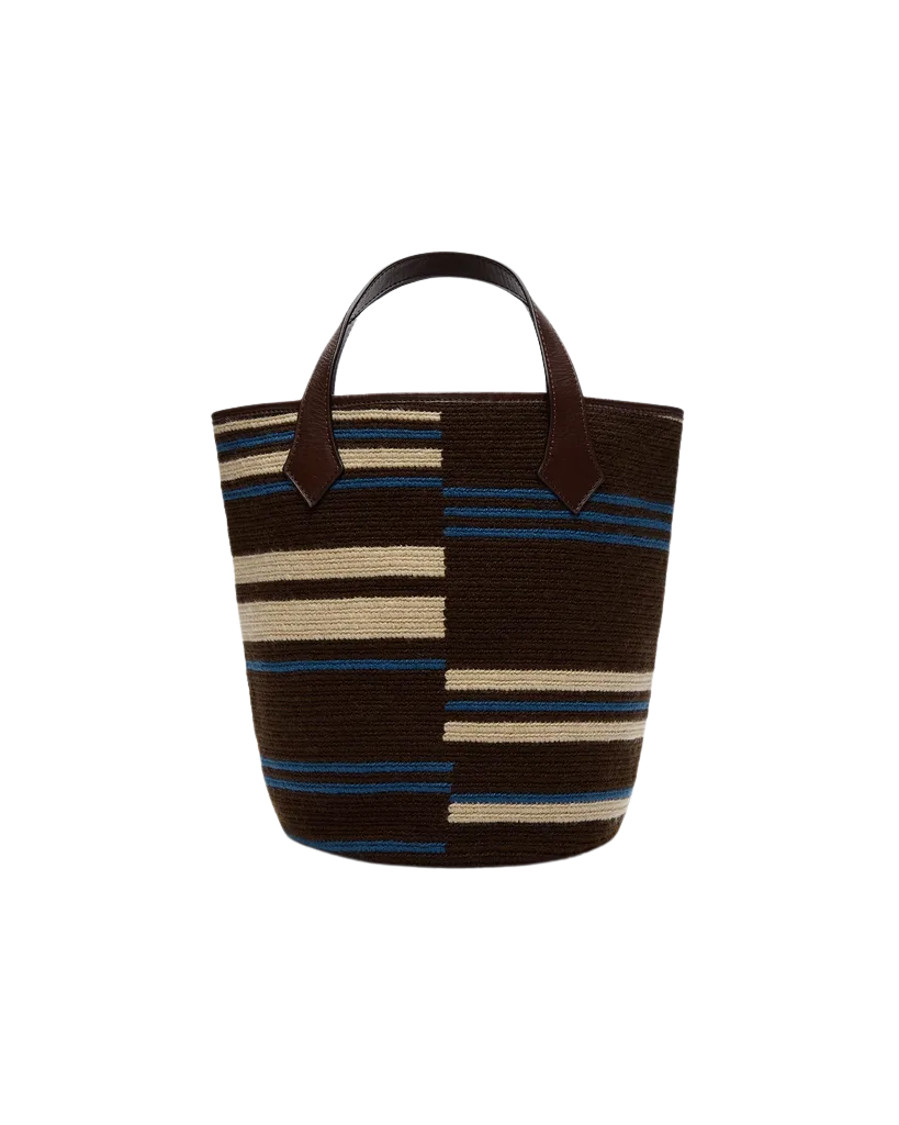 Caraiva Tote in Broken Stripe Woven