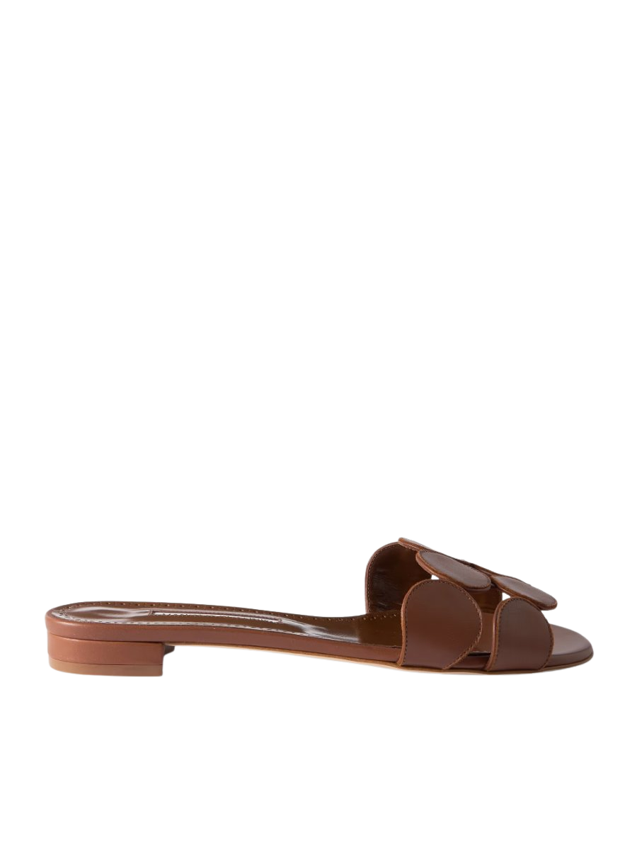 Haribalmu 10 cutout leather slides