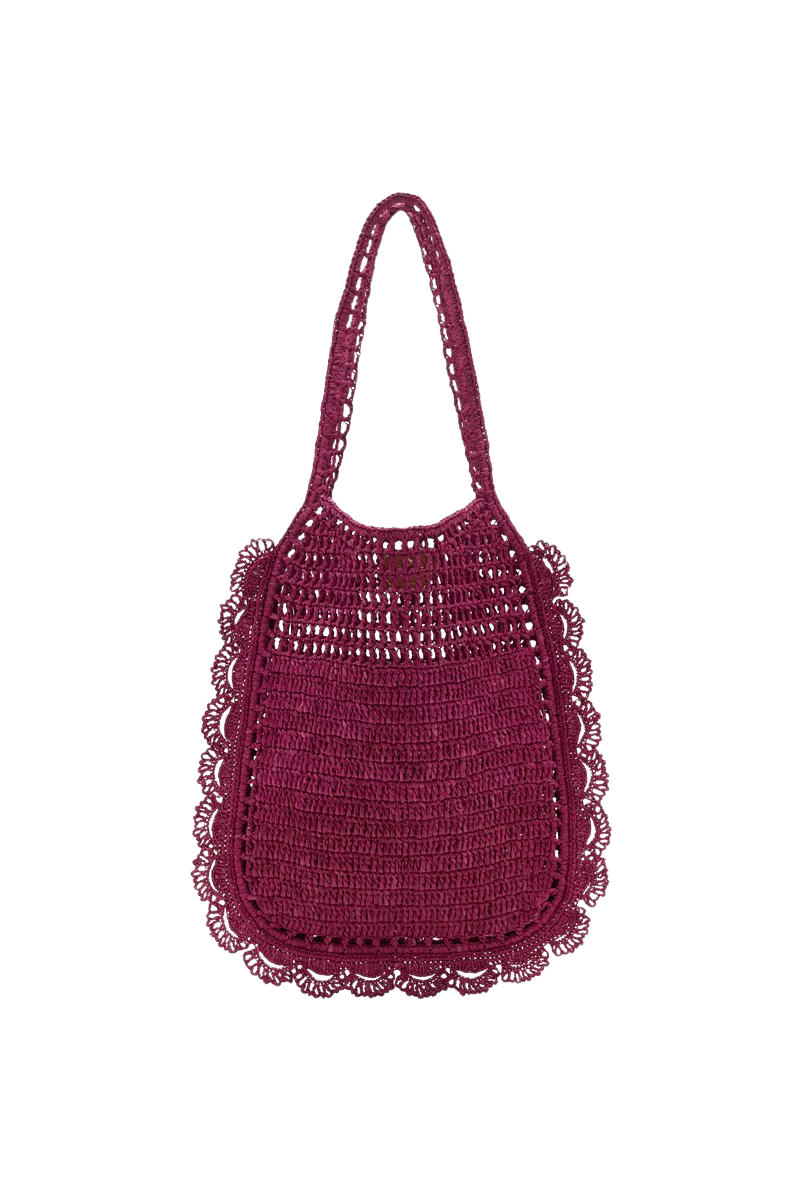 Marina Raffia Flat Tote