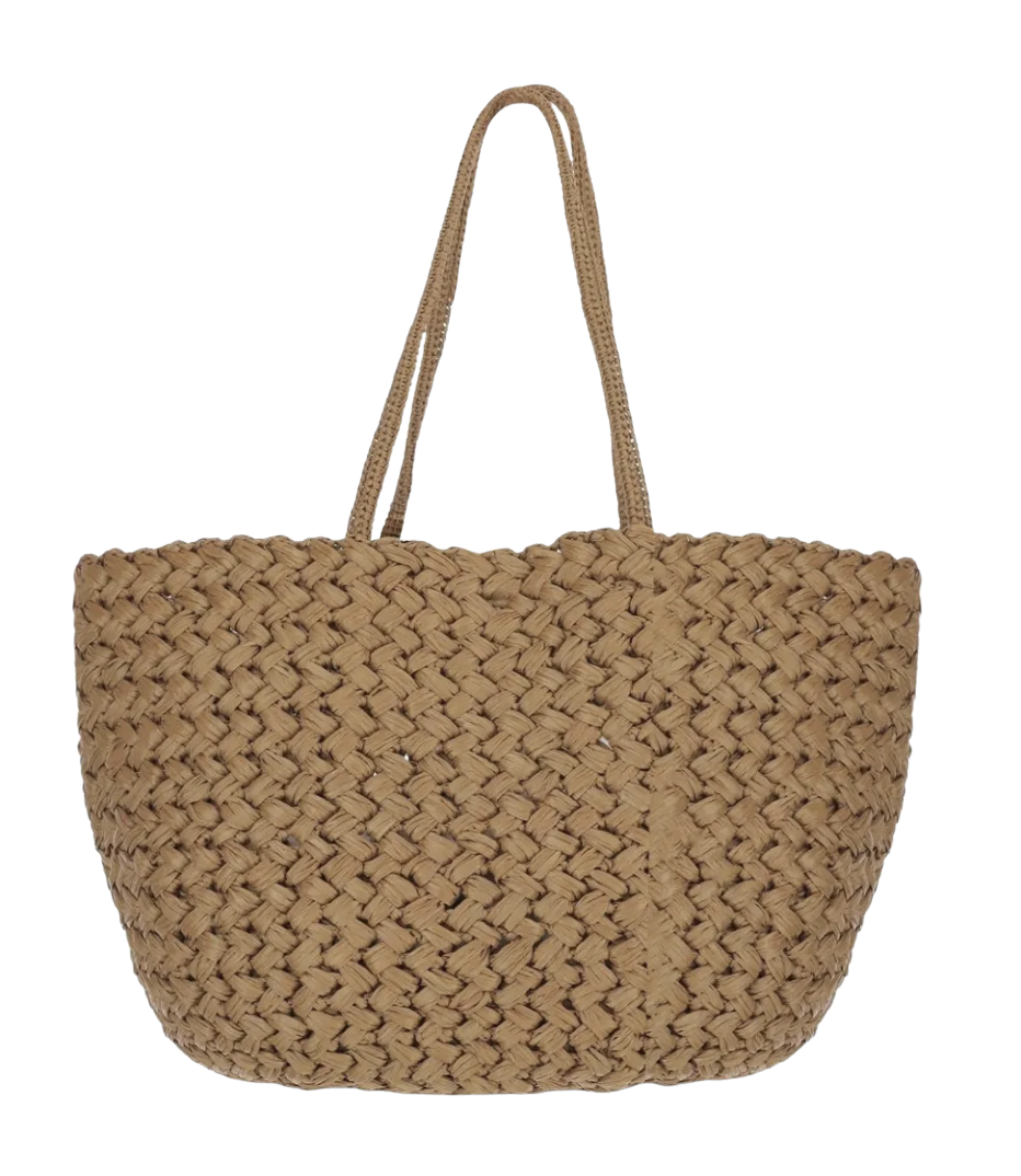 The Row large Estelle Two woven tote bag