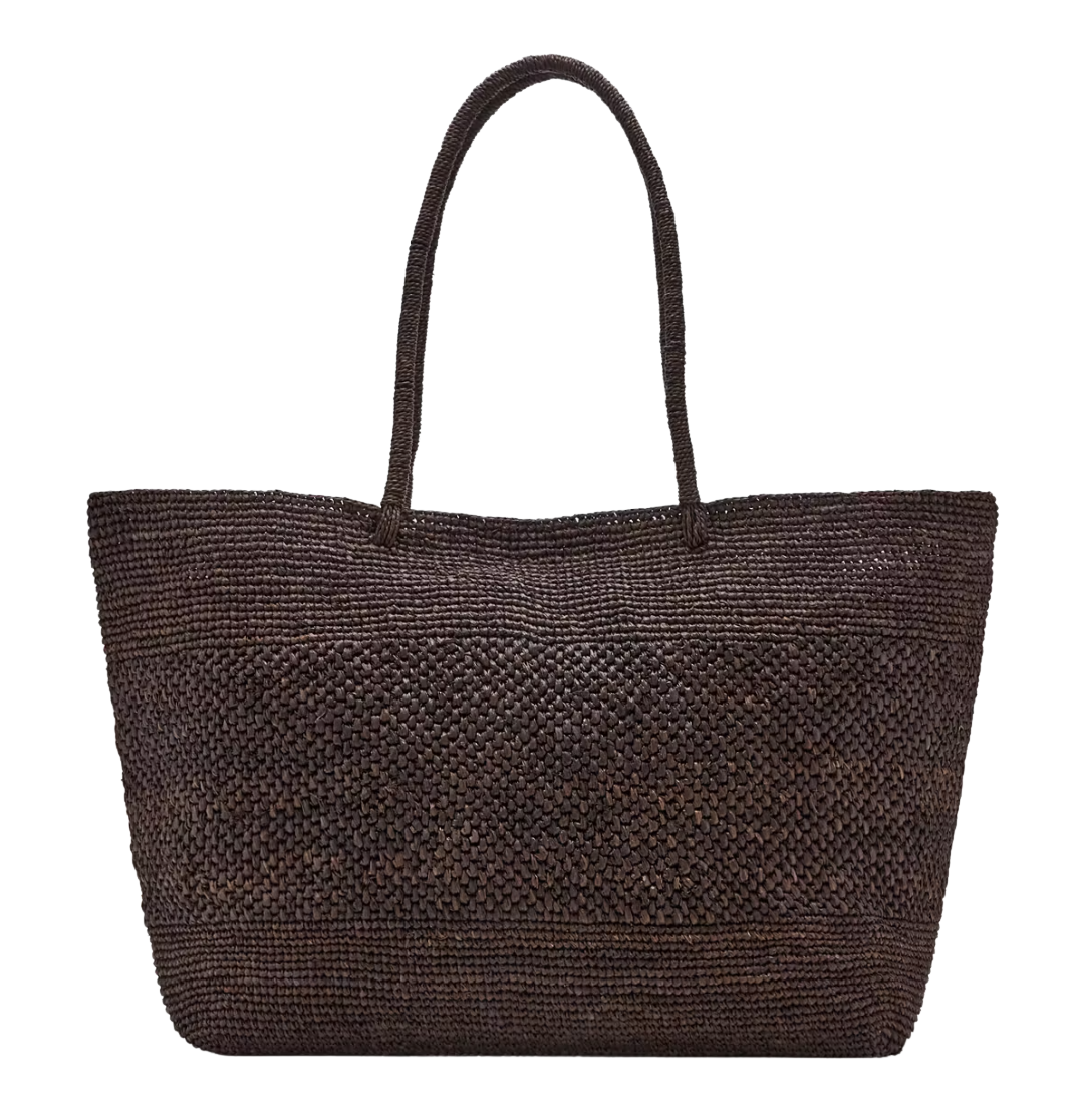 100% raffia shopper bag