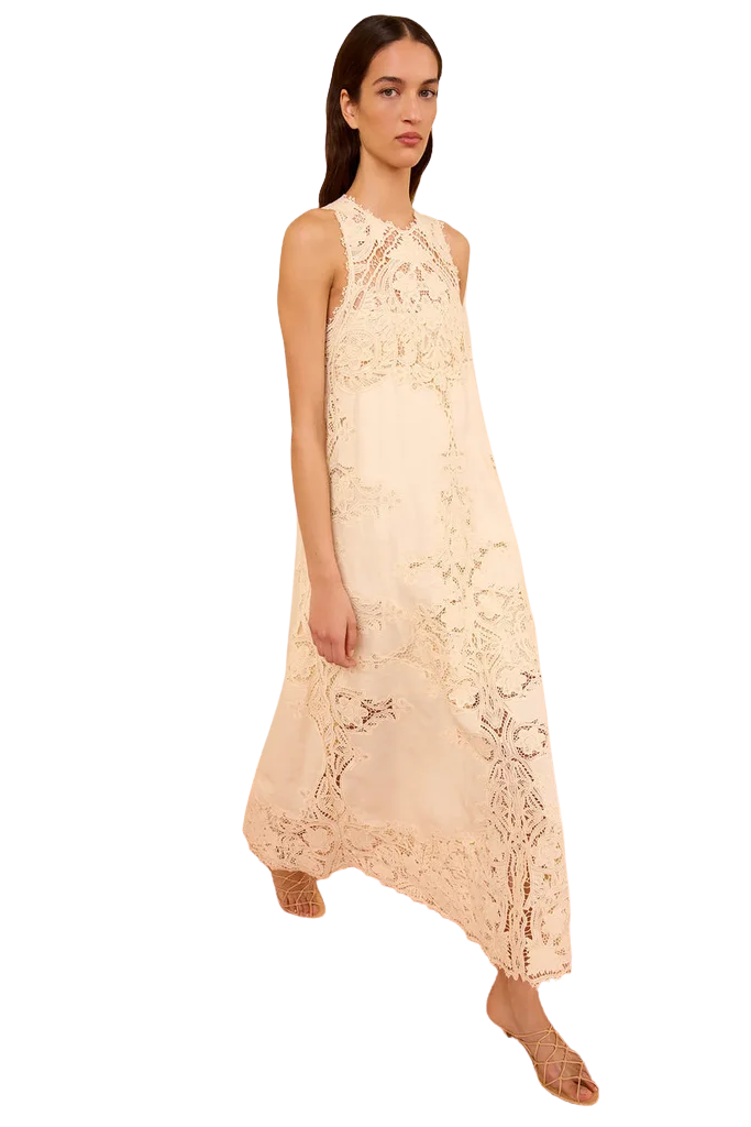 Coralite Linen Dress - Ivory