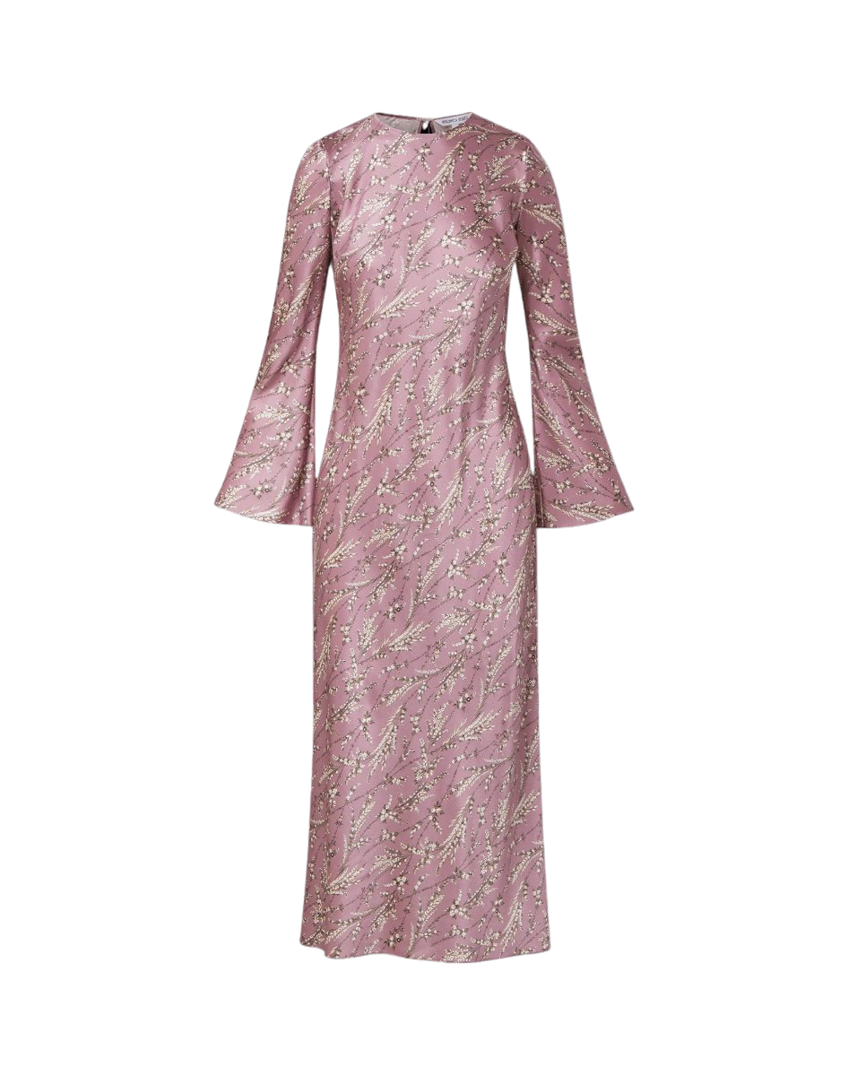 Gemma Silk-Blend Midi Dress