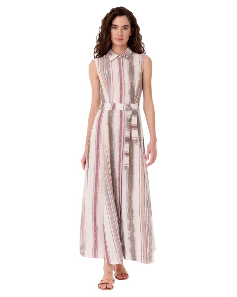 Miralda Dress in Ping Pong Stripes