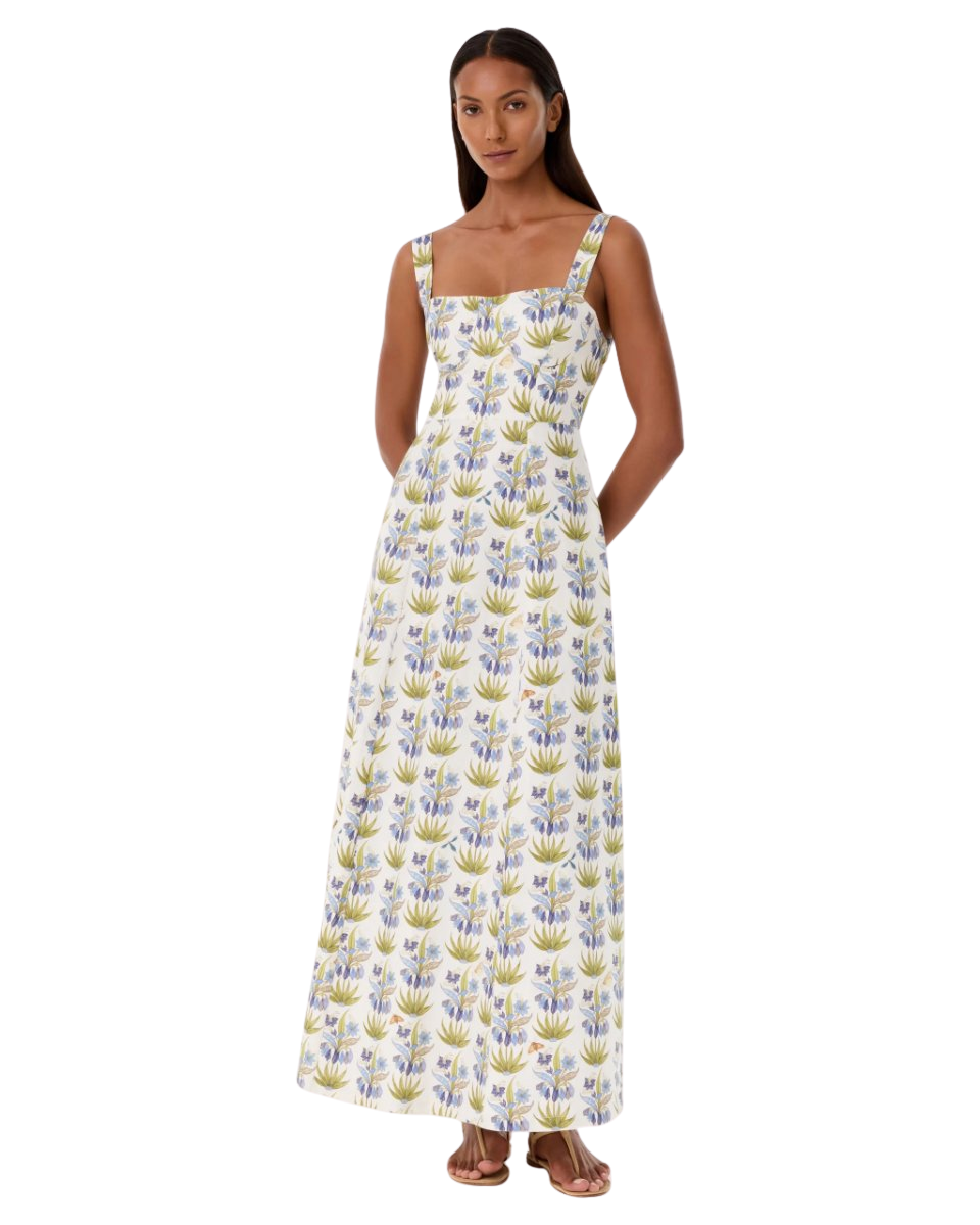Azzurra Dress in Celestine Flower Print