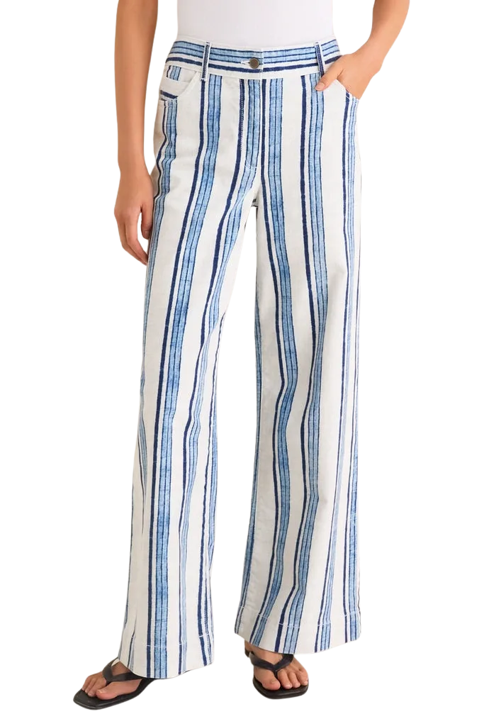 Blue Stripe Pascal Pant