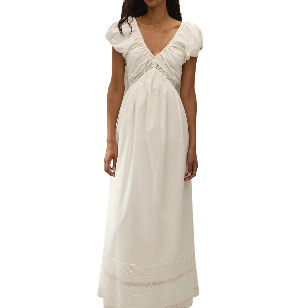 Elodia Maxi Dress Mila Lace Ivory
