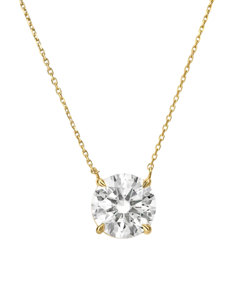 Round Lab Diamond Necklace